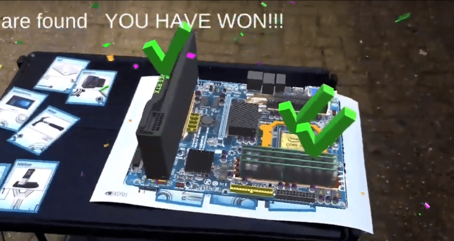 ICT moederbord puzzel in AR